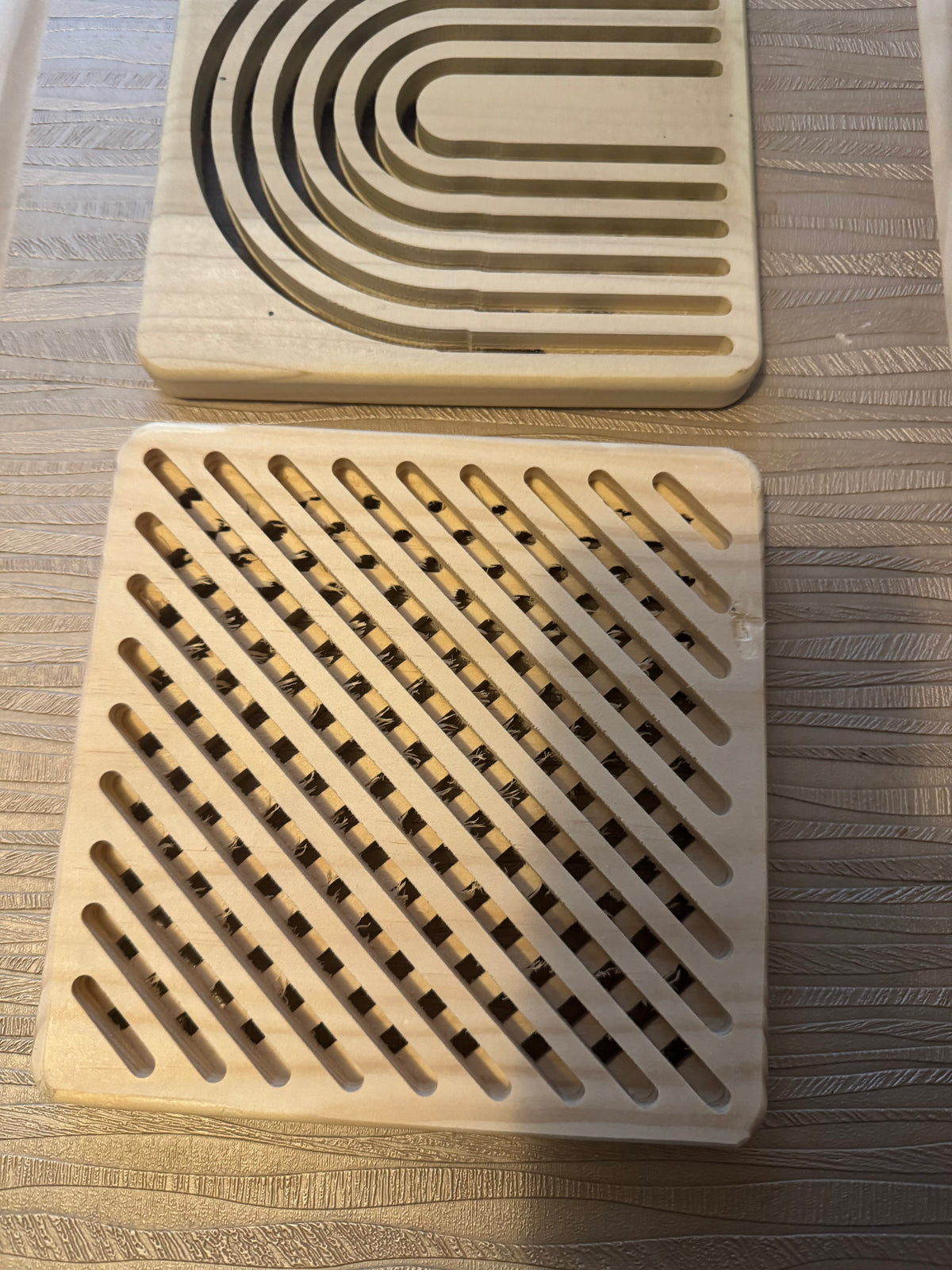 Fancy wood trivet
